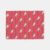 Erdnüsse | Snoopy Holiday Ho Ho Ho Holiday Fleecedecke (Vorderseite (Horizontal))