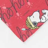 Erdnüsse | Snoopy Holiday Ho Ho Ho Holiday Fleecedecke (Ecke)
