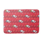 Erdnüsse | Snoopy Holiday Ho Ho Holiday Pattern Badematte (Vorderseite)