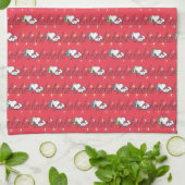 Erdnüsse | Snoopy Holiday Ho Ho Holiday Pattern Geschirrtuch (Gefaltet)