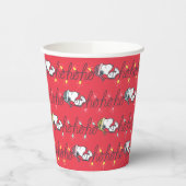 Erdnüsse | Snoopy Holiday Ho Ho Holiday Pattern Pappbecher (Links)