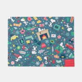 Erdnüsse | Snoopy Holiday Pattern Fußmatte (Vorderseite)