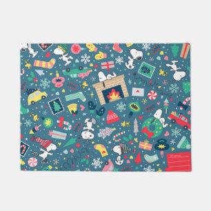Erdnüsse   Snoopy Holiday Pattern Fußmatte