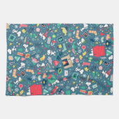 Erdnüsse | Snoopy Holiday Pattern Geschirrtuch (Horizontal)