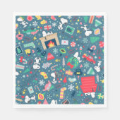 Erdnüsse | Snoopy Holiday Pattern Serviette (Vorderseite)