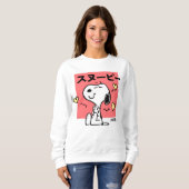 Erdnüsse | Snoopy Hug Herz Sweatshirt (Vorne ganz)