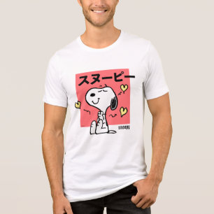 Erdnüsse Snoopy Hug Herz Tri-Blend Shirt