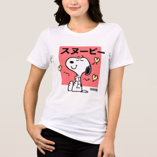 Erdnüsse Snoopy Hug Herz Tri-Blend Shirt