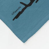 Erdnüsse | Snoopy Hund Sonnenuntergang Ansicht Fleecedecke (Ecke)