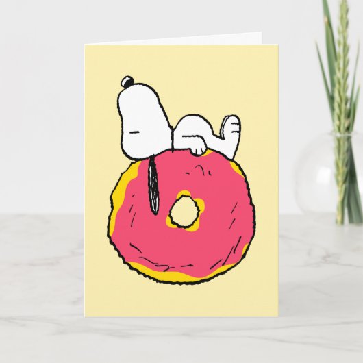 Erdnüsse | Snoopy I Donut Know | Foto hinzufügen Karte (Vorderseite)