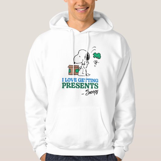 Erdnüsse | Snoopy I Liebe Anbringen von Geschenken Hoodie (Vorderseite)