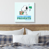 Erdnüsse | Snoopy I Liebe Anbringen von Geschenken Leinwanddruck (Insitu (Schlafzimmer))