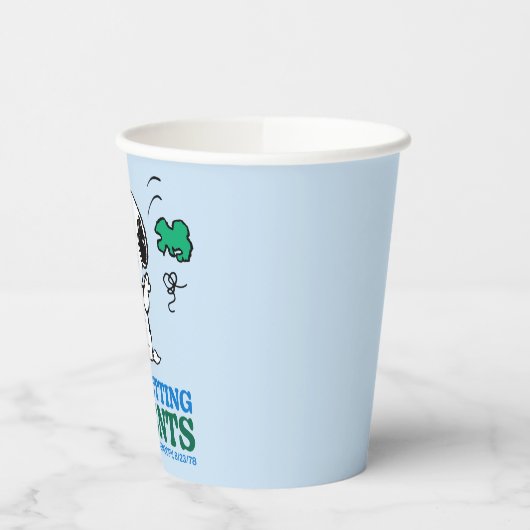 Erdnüsse | Snoopy I Liebe Anbringen von Geschenken Pappbecher (Links)