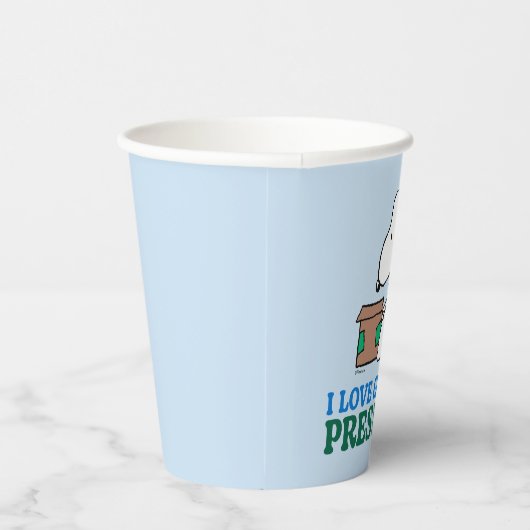 Erdnüsse | Snoopy I Liebe Anbringen von Geschenken Pappbecher (Rechts)