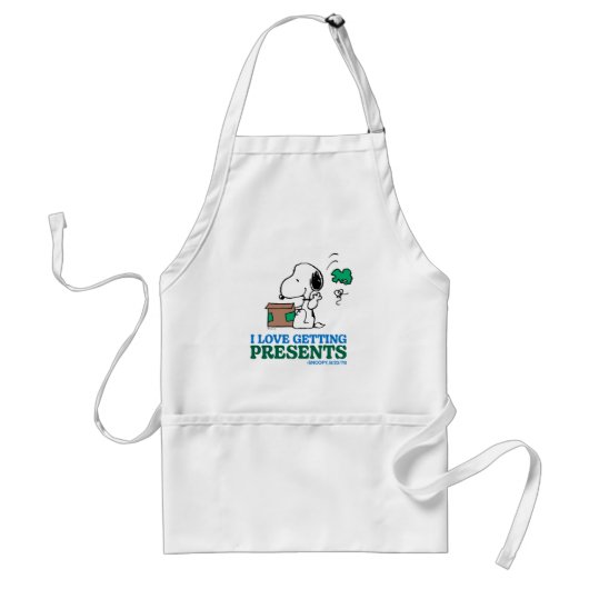 Erdnüsse | Snoopy I Liebe Anbringen von Geschenken Schürze (Vorne)