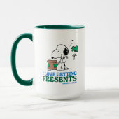 Erdnüsse | Snoopy I Liebe Anbringen von Geschenken Tasse (Links)
