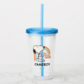 Erdnüsse | Snoopy Ich bin stolz auf mich Acryltrinkbecher (Vorderseite)