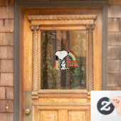 Erdnüsse | Snoopy Ich bin stolz auf mich Fensteraufkleber (Haustür)