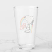 Erdnüsse | Snoopy Ich bin stolz auf mich Glas (Rückseite)
