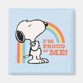 Erdnüsse | Snoopy Ich bin stolz auf mich Magnet (Vorne)