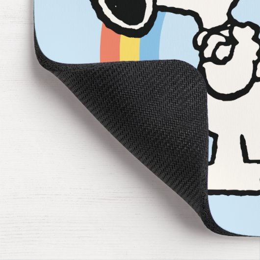 Erdnüsse | Snoopy Ich bin stolz auf mich Mousepad (Ecke)