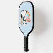 Erdnüsse | Snoopy Ich bin stolz auf mich Pickleball Schläger (Links)