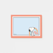 Erdnüsse | Snoopy Ich bin stolz auf mich Post-it Klebezettel (Vorderseite)