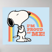 Erdnüsse | Snoopy Ich bin stolz auf mich Poster (Vorne)