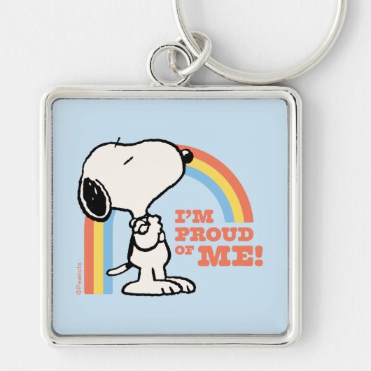 Erdnüsse | Snoopy Ich bin stolz auf mich Schlüsselanhänger (Vorne)