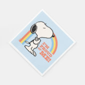 Erdnüsse | Snoopy Ich bin stolz auf mich Serviette (Ecke)