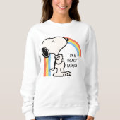 Erdnüsse | Snoopy Ich bin stolz auf mich Sweatshirt (Vorderseite)