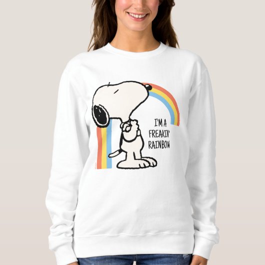 Erdnüsse | Snoopy Ich bin stolz auf mich Sweatshirt (Vorderseite)