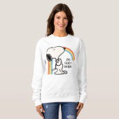 Erdnüsse | Snoopy Ich bin stolz auf mich Sweatshirt (Vorne ganz)