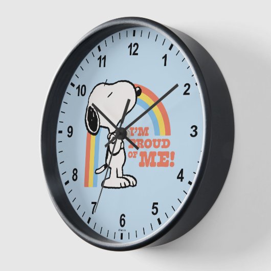 Erdnüsse | Snoopy Ich bin stolz auf mich Uhr (Winkel)