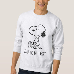 ERDNÜSSE Snoopy in Schwarz-Weiß-Comics Sweatshirt