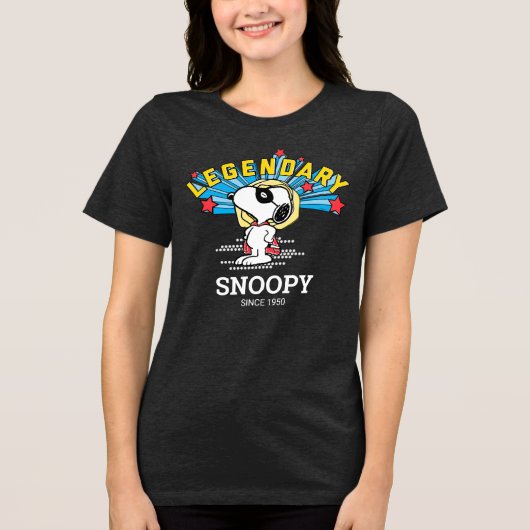 Erdnüsse | Snoopy ist legendär Tri-Blend Shirt (Vorderseite)