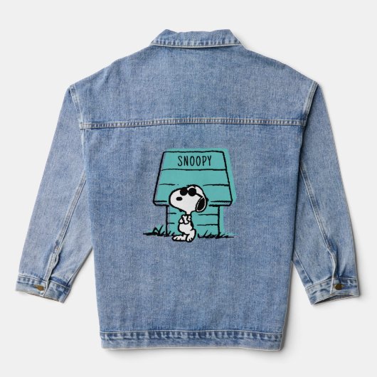 Erdnüsse | Snoopy ist real Jeansjacke (Rückseite)