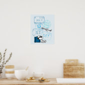 Erdnüsse | Snoopy Jet Set Poster (Küche)