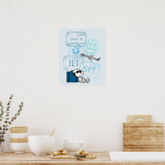 Erdnüsse | Snoopy Jet Set Poster (Küche)