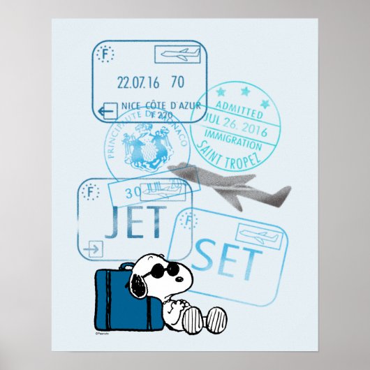 Erdnüsse | Snoopy Jet Set Poster (Vorne)
