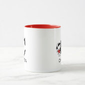 Erdnüsse | Snoopy "Joe Cool" | Name & Monogramm C Tasse (Zentrum)