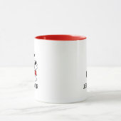 Erdnüsse | Snoopy "Joe Cool" | Name & Monogramm J Tasse (Zentrum)