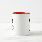 Erdnüsse | Snoopy "Joe Cool" | Name & Monogramm W Tasse (Zentrum)