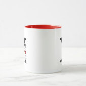 Erdnüsse | Snoopy "Joe Cool" | Name und Monogramm  Tasse (Zentrum)