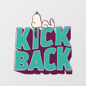 Erdnüsse | Snoopy Kickback Fensteraufkleber (Blatt)