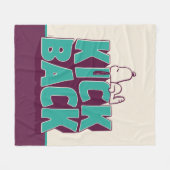 Erdnüsse | Snoopy Kickback Fleecedecke (Vorderseite (Horizontal))