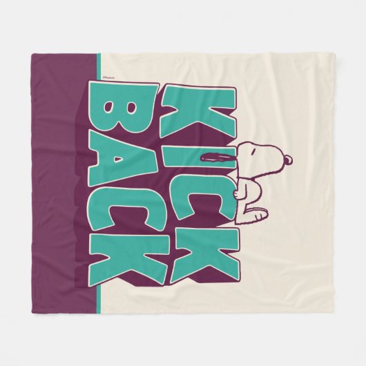 Erdnüsse | Snoopy Kickback Fleecedecke (Vorderseite (Horizontal))