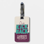 Erdnüsse | Snoopy Kickback Gepäckanhänger (Rückseite vertikal)