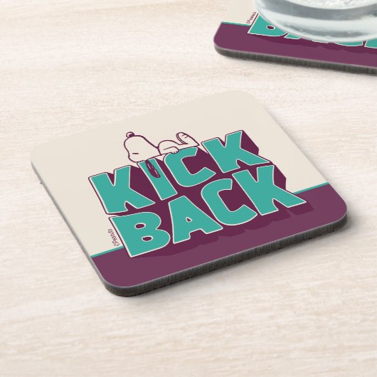 Erdnüsse | Snoopy Kickback Getränkeuntersetzer (Linke Seite)