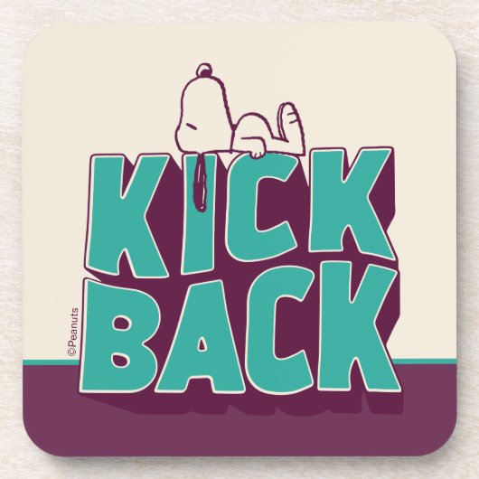 Erdnüsse | Snoopy Kickback Getränkeuntersetzer (Vorderseite)